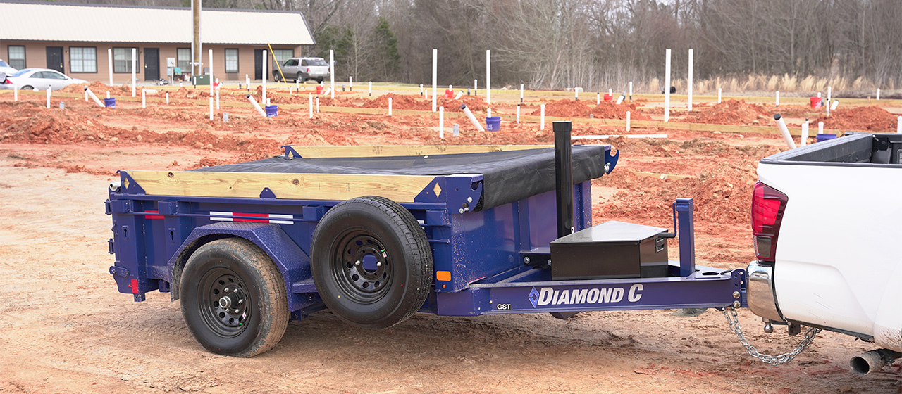 Model GST Single Axle Telescopic Dump Trailer
