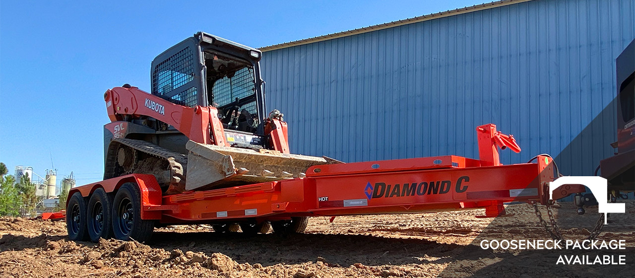 Model HDT Tilt Equipment Trailer (with triple axle 24K GVWR Package)