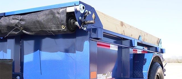 Board Brackets on a dump trailer