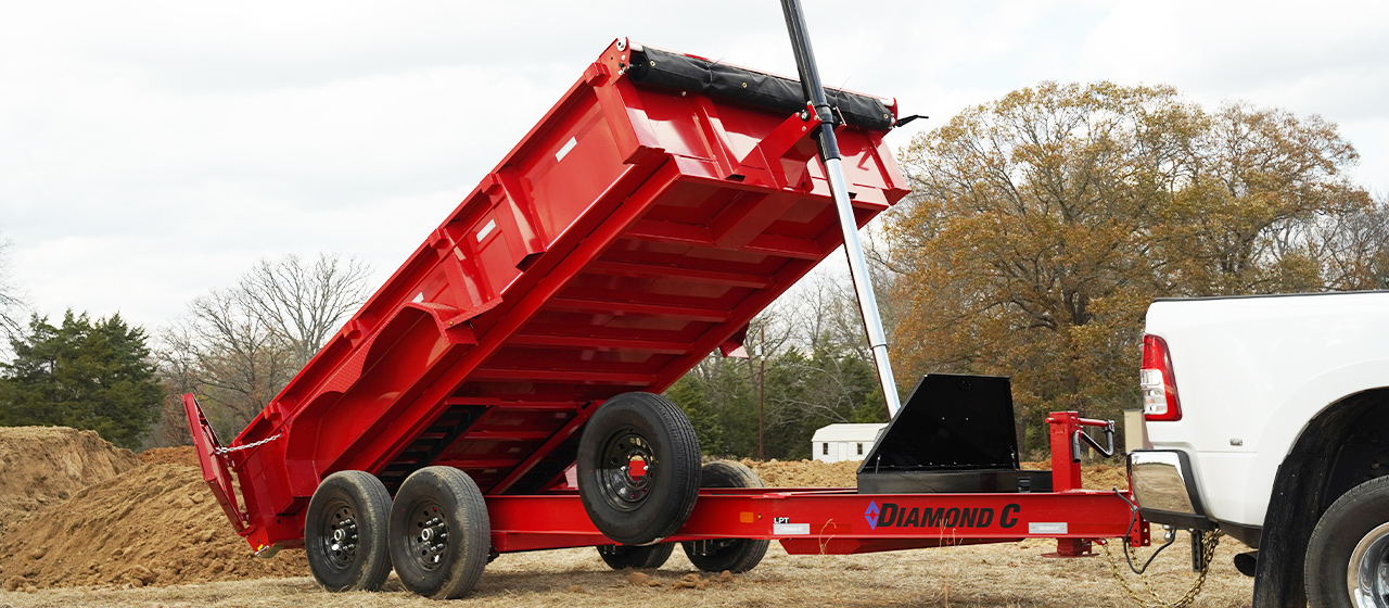 Model LPT Heavy Duty Telescopic Dump Trailer