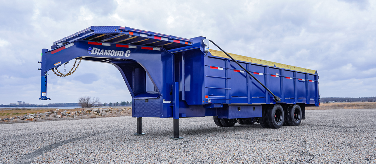 Model WDT Dump Trailer with Deck on the Neck