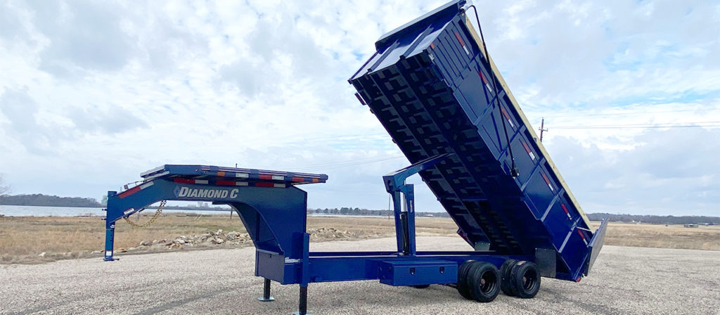 Model WDT Dump Trailer with Deck on the Neck
