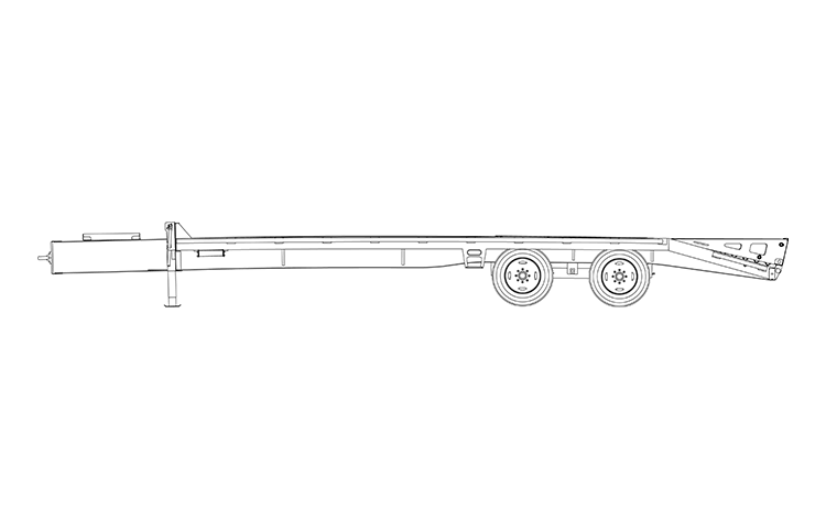 Model PX pintle hitch trailer diagram