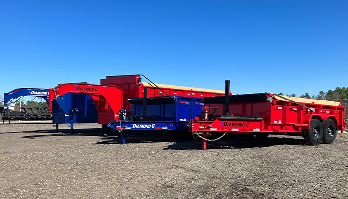 Diamond C dump trailers at Scott's Recreation
