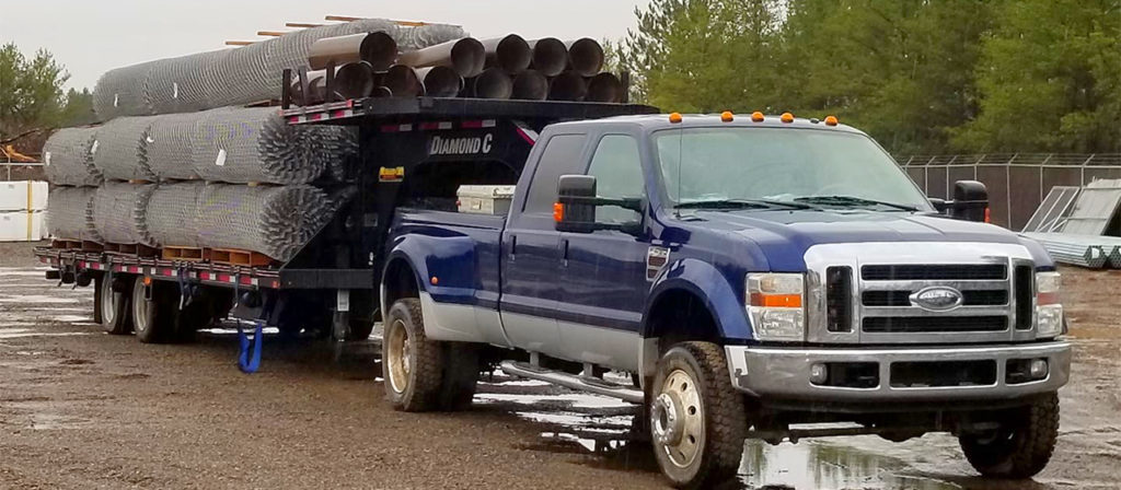 FMAX gooseneck trailer with deck on the neck