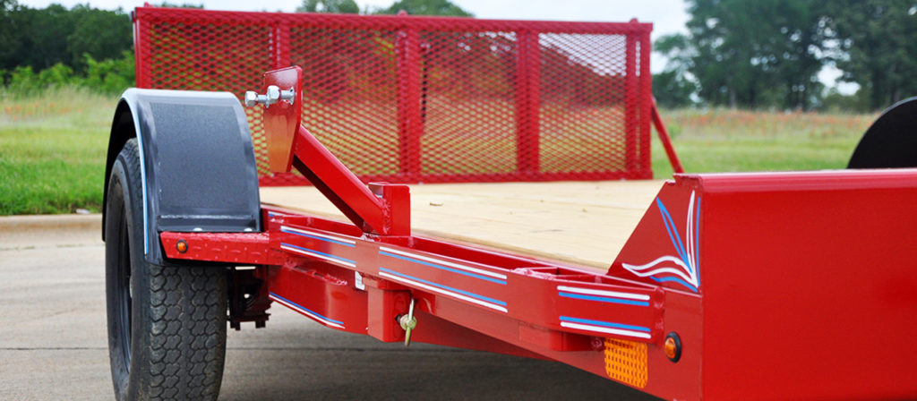 UVT Utility trailer with black painted fenders