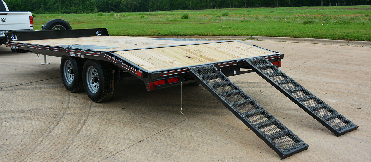 GDD Equipment Trailer with Dove and Slide-in Ramps