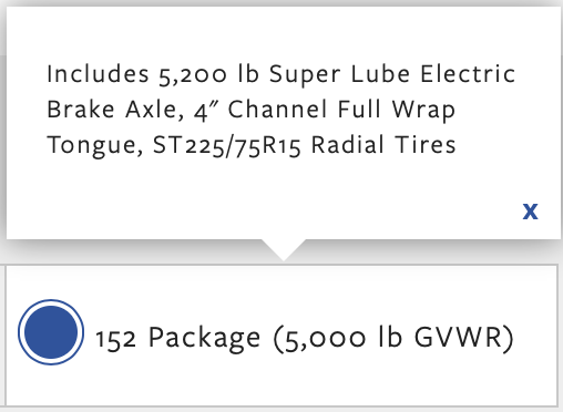 GVWR - 152 Package