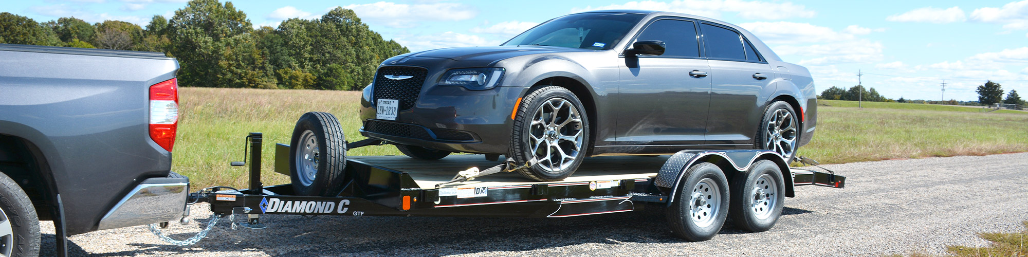 Model GTF Car Hauler Trailer Hero Image