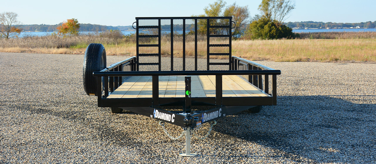 Model TUT tandem axle utility trailer