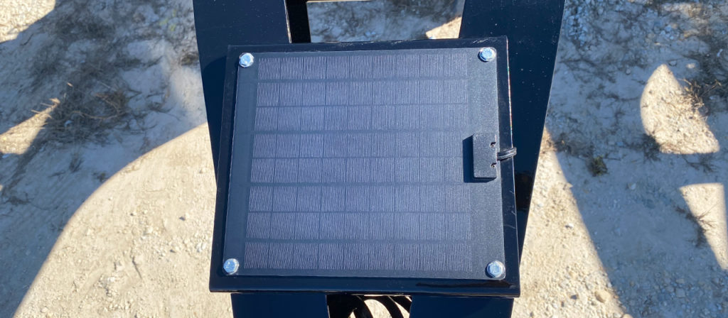 Solar Panel Charger on a Diamond C trailer