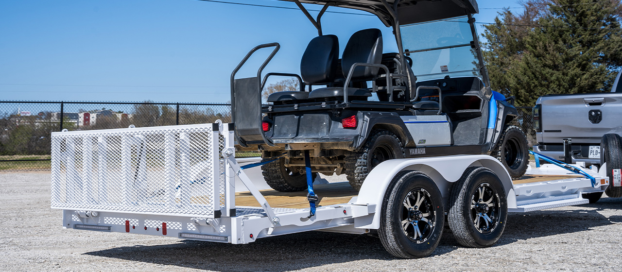 Model GTF Single Car Hauler Trailer (with bi-fold gate)