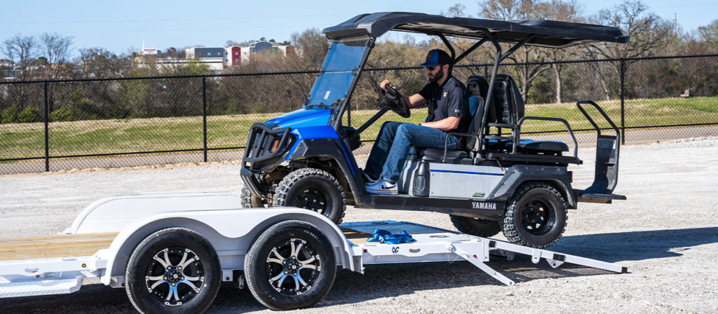 Model GTF Single Car Hauler Trailer (with bi-fold gate)