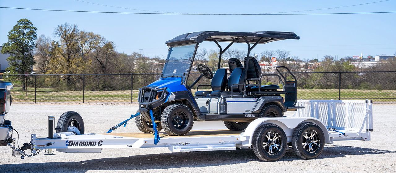 Model GTF Single Car Hauler Trailer (with bi-fold gate)