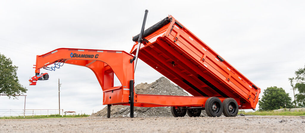 DOD-GN Dump Gooseneck EZ-Fold Down Sides Trailer