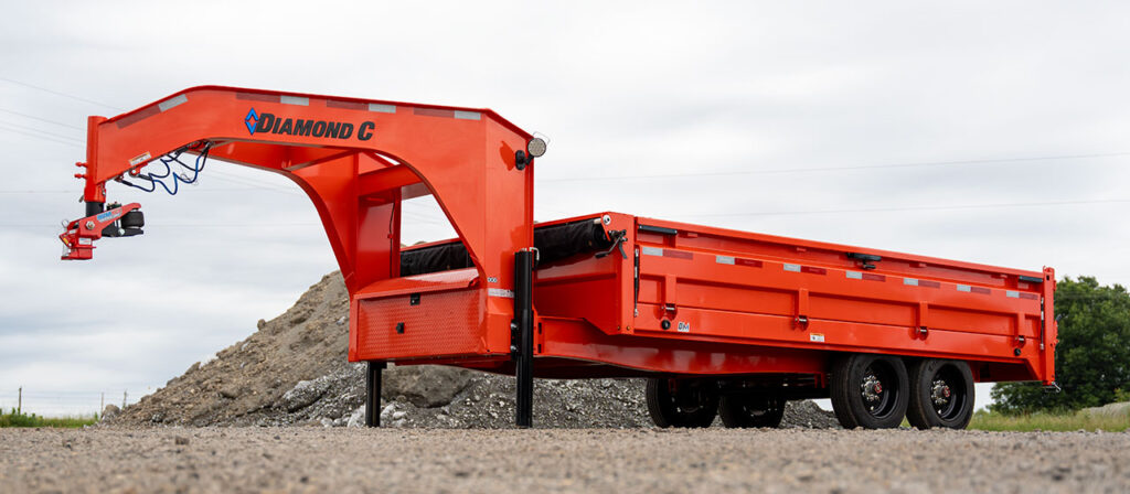 DOD-GN Dump Gooseneck EZ-Fold Down Sides Trailer