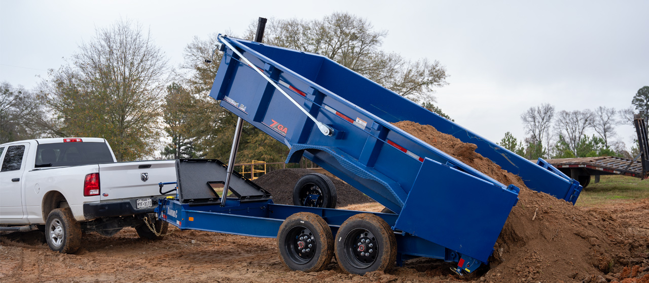 LPT Dump Trailer Blue