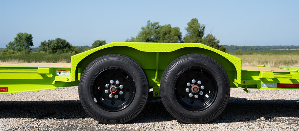 LPX-GN equipment trailer with heavy duty fenders