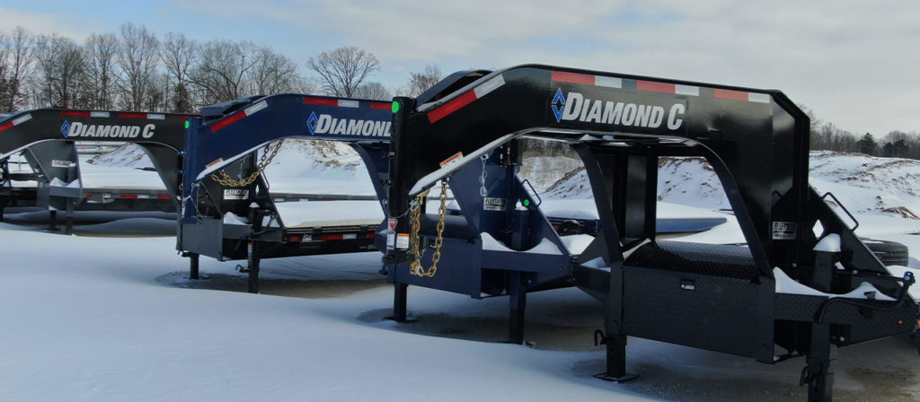 Diamond C gooseneck trailers for the snow.