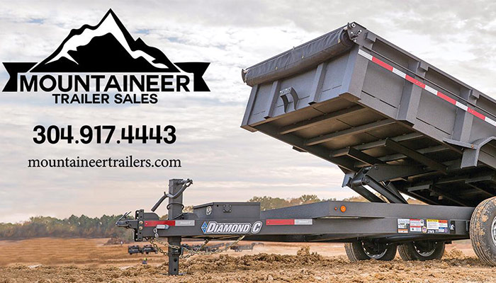 A Diamond C trailer at Mountaineer Trailer Sales.