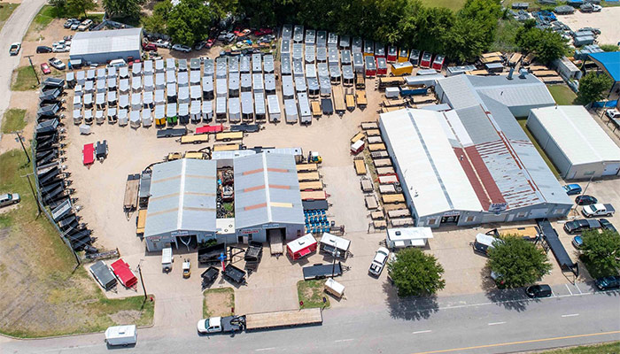 Aerial View of R&J Trailers Dealership