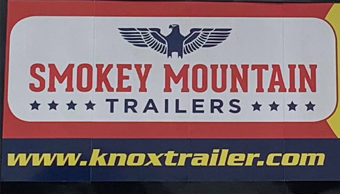 Smokey Mountain Trailers Sign.