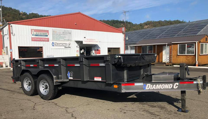 A Diamond C trailer at B&V Enterprises.