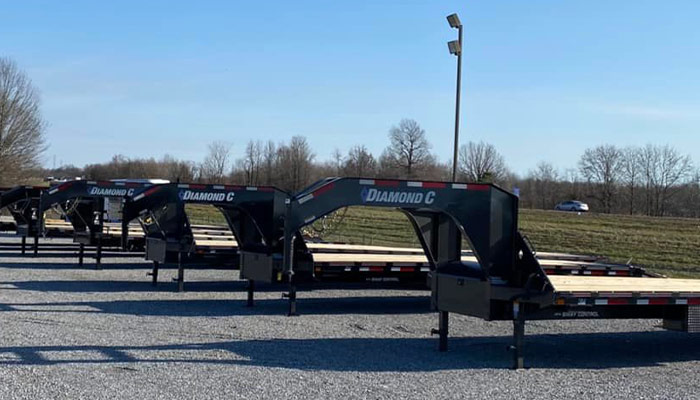 Diamond C gooseneck trailers at KY Lake Trailer Sales.