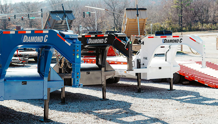 Diamond C gooseneck trailers at Premier Trailer Sales.