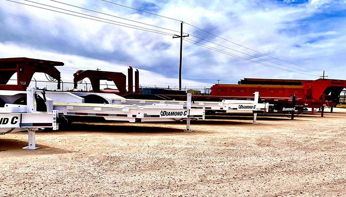 Diamond C trailers at Southern Trailers.
