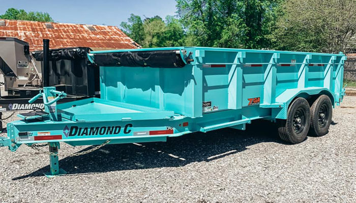 A Diamond C trailer at Tangi Industrial Sales, Inc.