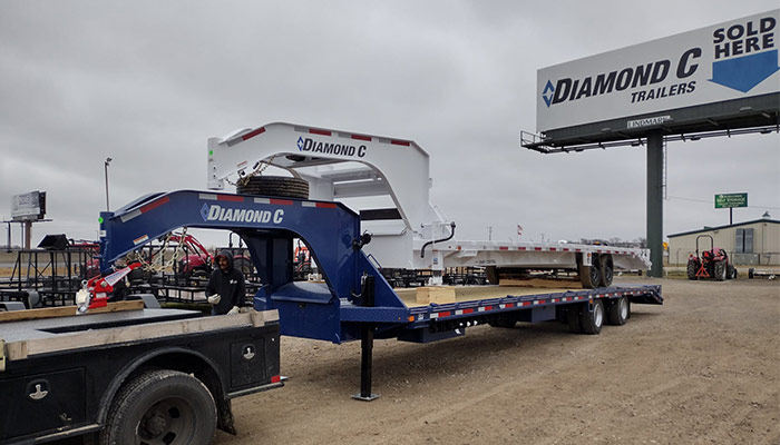 Diamond C gooseneck trailers at Tugger Trailers.