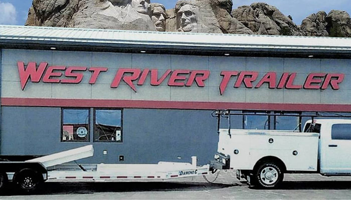 Front building of West River Trailer Sales.