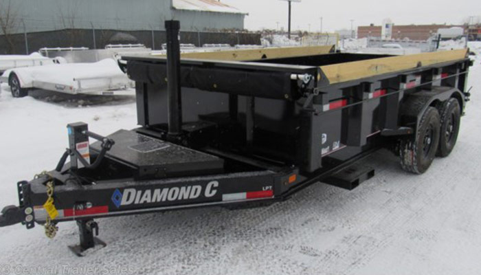 Diamond C LPT dump trailer at Central Trailer Sales.