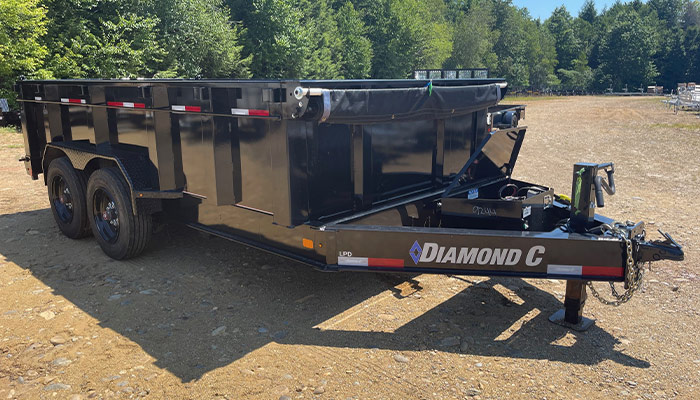 A Diamond C LPD trailer at Central New Hampshire Trailers.