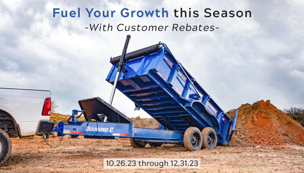 Rebate Program Blue LPT Pacesetter Edition Dump Trailer 2023