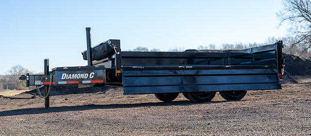 EZ Fold Down Sides DOD Deck Over Dump Trailer