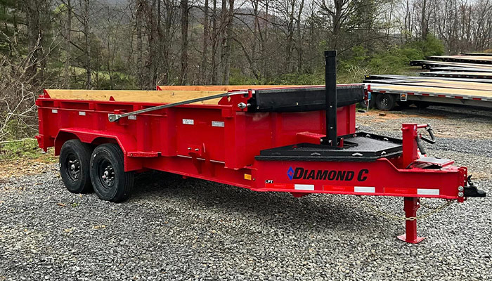 Diamond C dump trailer at IW Trailers.