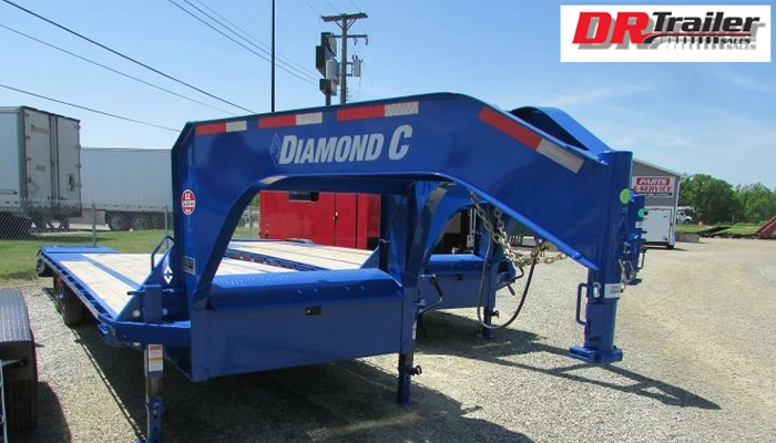 A Diamond C Gooseneck trailer at DR Trailer Sales