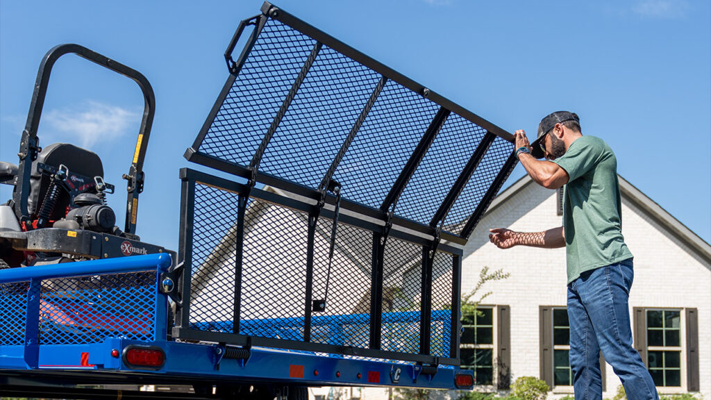 PSA Utility Trailer Single Axle EZ Bi-Fold Gate